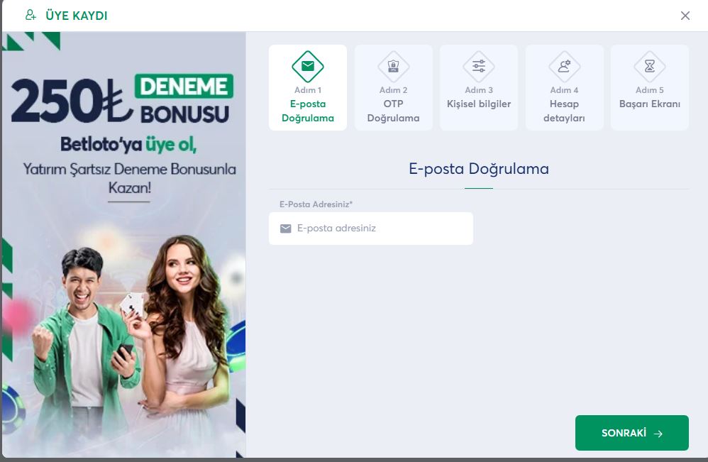 betloto üyelik